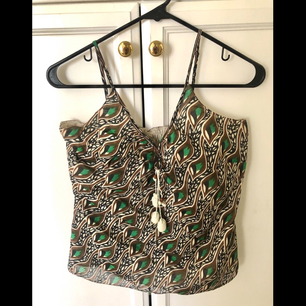 Patrick Gerard Womens Embellished Tank Top Small